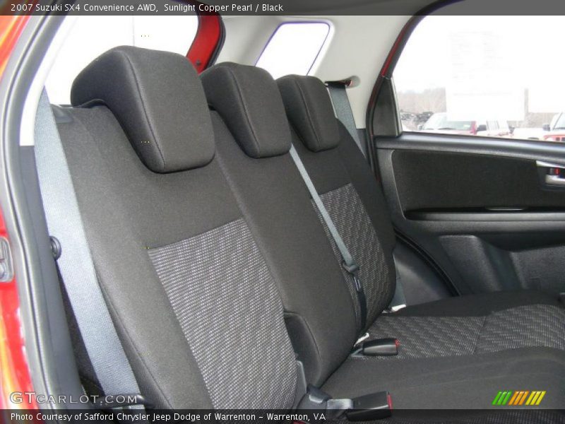 Sunlight Copper Pearl / Black 2007 Suzuki SX4 Convenience AWD