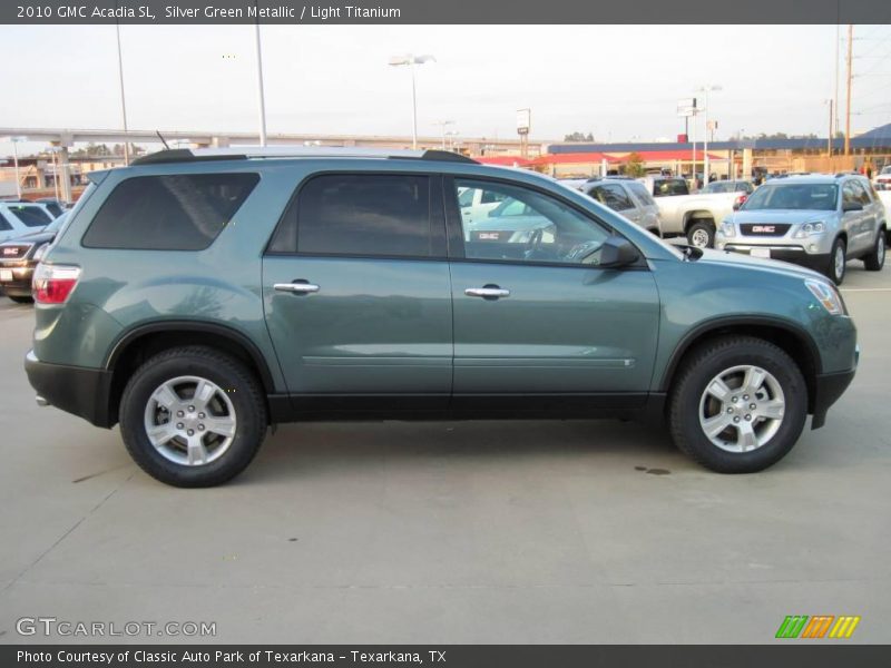 Silver Green Metallic / Light Titanium 2010 GMC Acadia SL