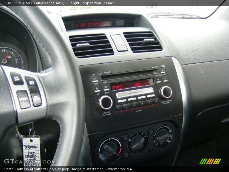 Sunlight Copper Pearl / Black 2007 Suzuki SX4 Convenience AWD