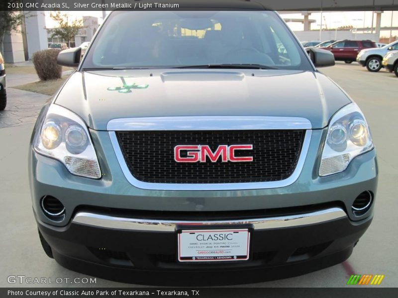Silver Green Metallic / Light Titanium 2010 GMC Acadia SL