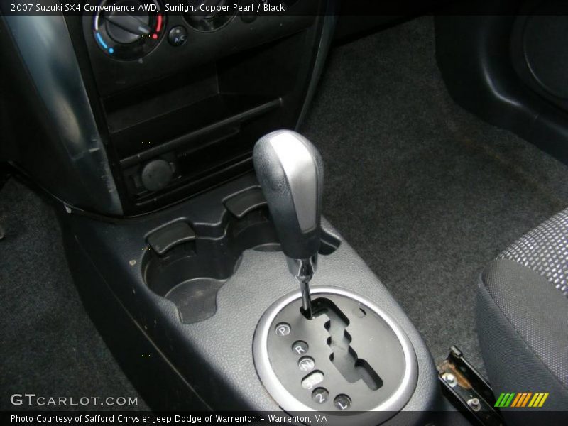 Sunlight Copper Pearl / Black 2007 Suzuki SX4 Convenience AWD