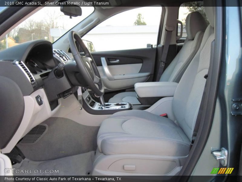 Silver Green Metallic / Light Titanium 2010 GMC Acadia SL