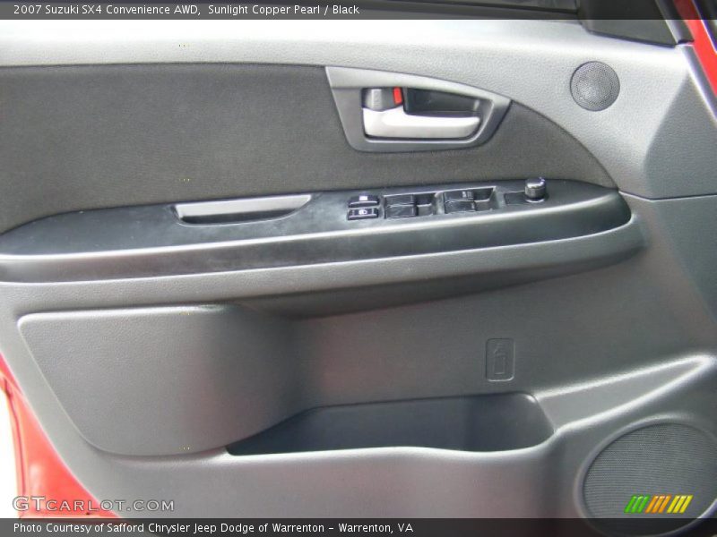 Sunlight Copper Pearl / Black 2007 Suzuki SX4 Convenience AWD