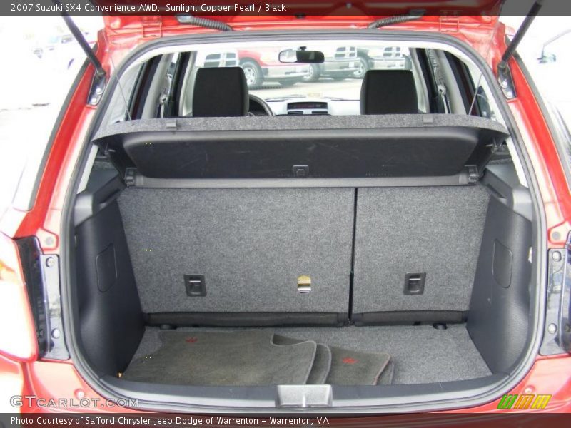 Sunlight Copper Pearl / Black 2007 Suzuki SX4 Convenience AWD