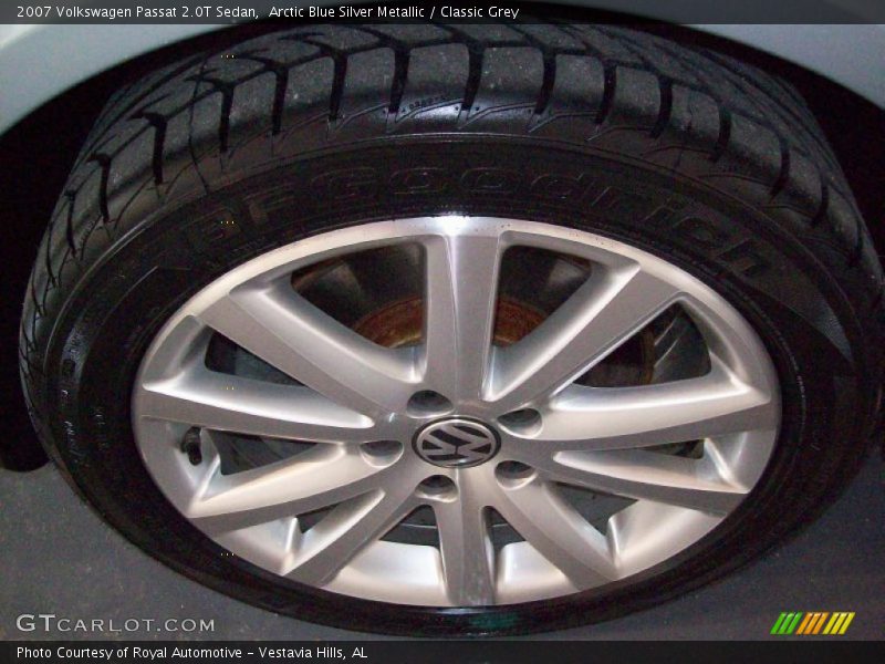 Arctic Blue Silver Metallic / Classic Grey 2007 Volkswagen Passat 2.0T Sedan