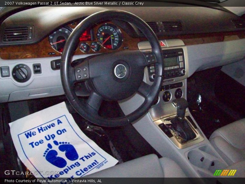 Arctic Blue Silver Metallic / Classic Grey 2007 Volkswagen Passat 2.0T Sedan