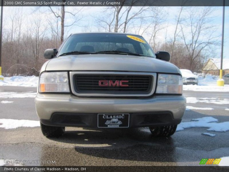 Pewter Metallic / Graphite 2000 GMC Sonoma SLS Sport Regular Cab