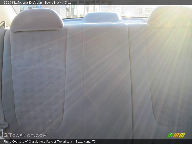 Ebony Black / Gray 2009 Kia Spectra EX Sedan
