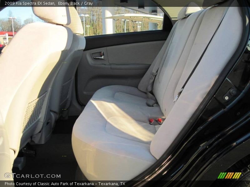 Ebony Black / Gray 2009 Kia Spectra EX Sedan