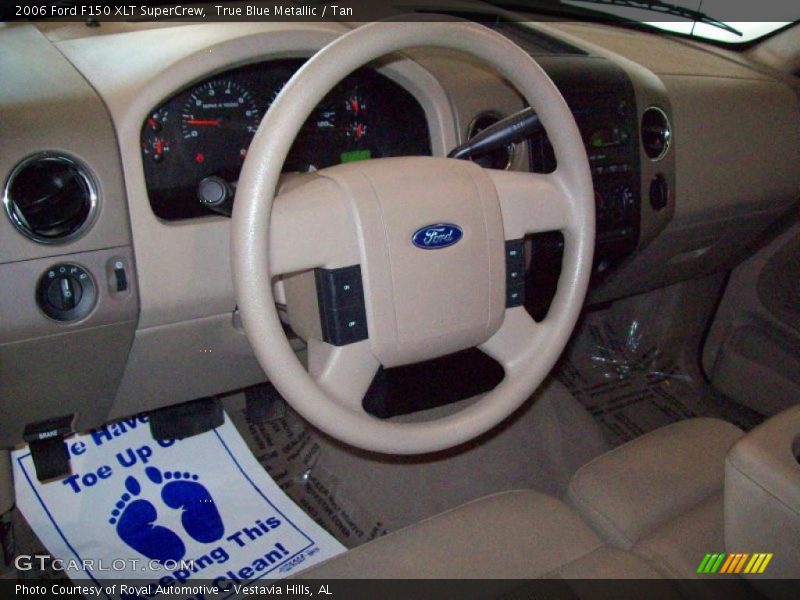 True Blue Metallic / Tan 2006 Ford F150 XLT SuperCrew