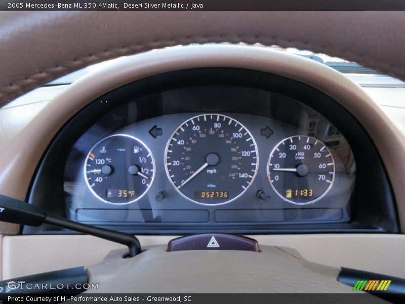 Desert Silver Metallic / Java 2005 Mercedes-Benz ML 350 4Matic