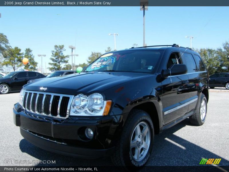 Black / Medium Slate Gray 2006 Jeep Grand Cherokee Limited