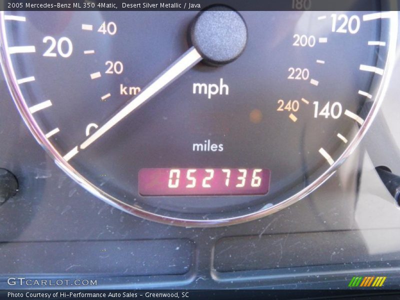 Desert Silver Metallic / Java 2005 Mercedes-Benz ML 350 4Matic