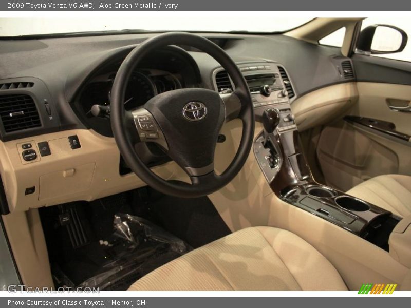 Aloe Green Metallic / Ivory 2009 Toyota Venza V6 AWD