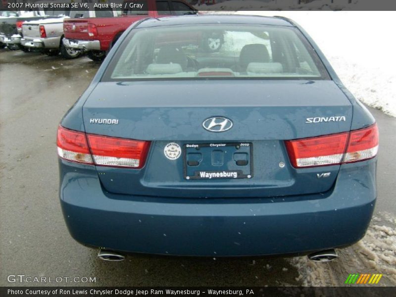 Aqua Blue / Gray 2007 Hyundai Sonata SE V6