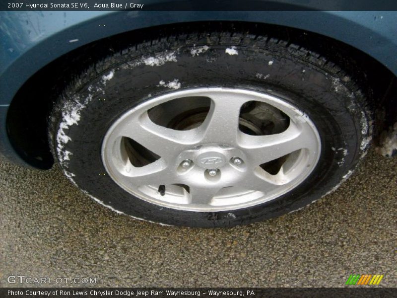 Aqua Blue / Gray 2007 Hyundai Sonata SE V6