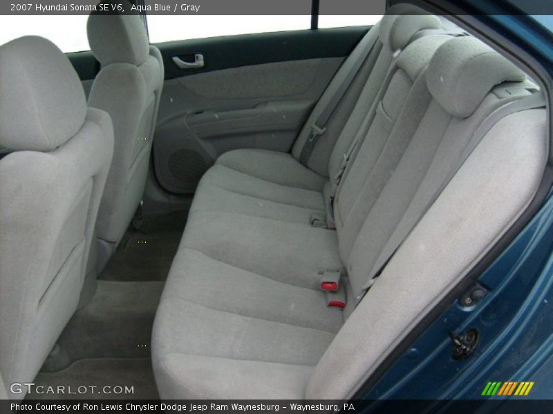 Aqua Blue / Gray 2007 Hyundai Sonata SE V6