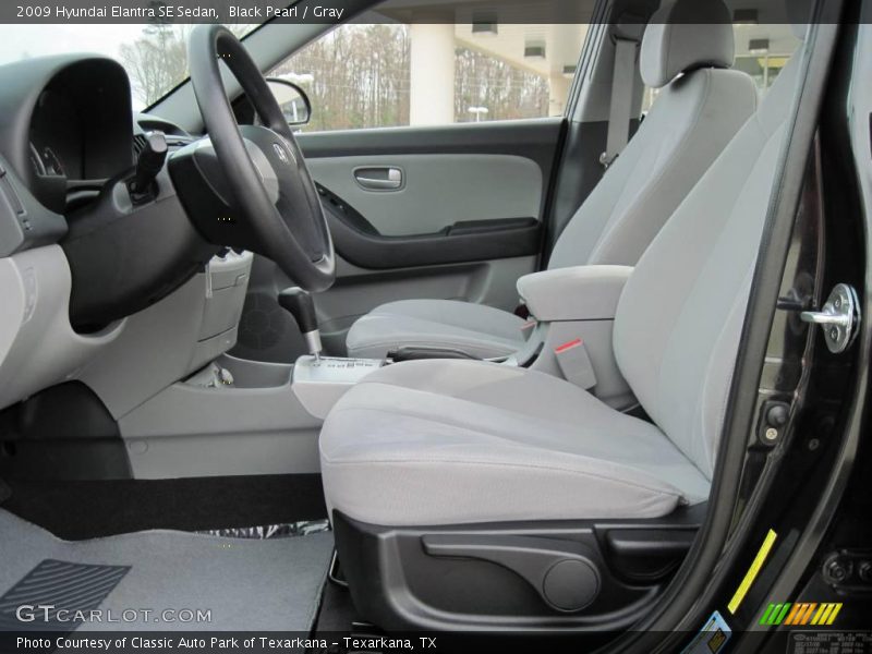 Black Pearl / Gray 2009 Hyundai Elantra SE Sedan