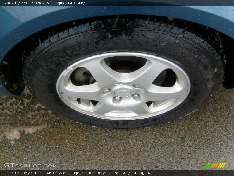 Aqua Blue / Gray 2007 Hyundai Sonata SE V6