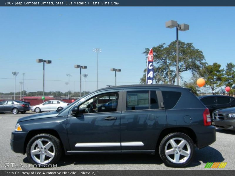 Steel Blue Metallic / Pastel Slate Gray 2007 Jeep Compass Limited