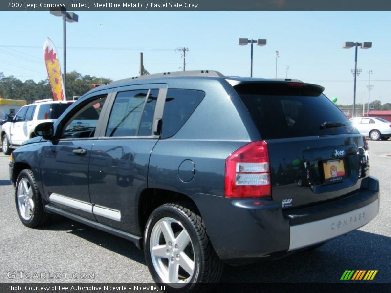 Steel Blue Metallic / Pastel Slate Gray 2007 Jeep Compass Limited