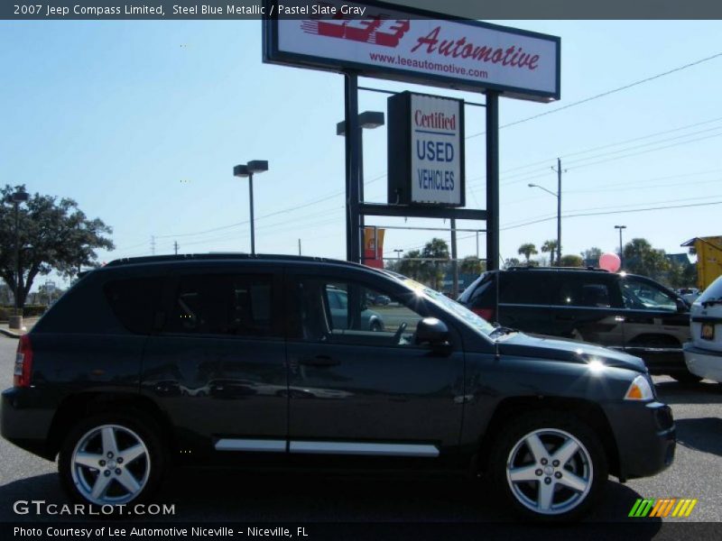 Steel Blue Metallic / Pastel Slate Gray 2007 Jeep Compass Limited