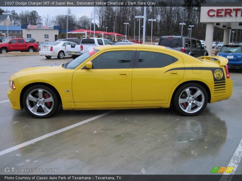 Detonator Yellow Clearcoat / Dark Slate Gray 2007 Dodge Charger SRT-8 Super Bee