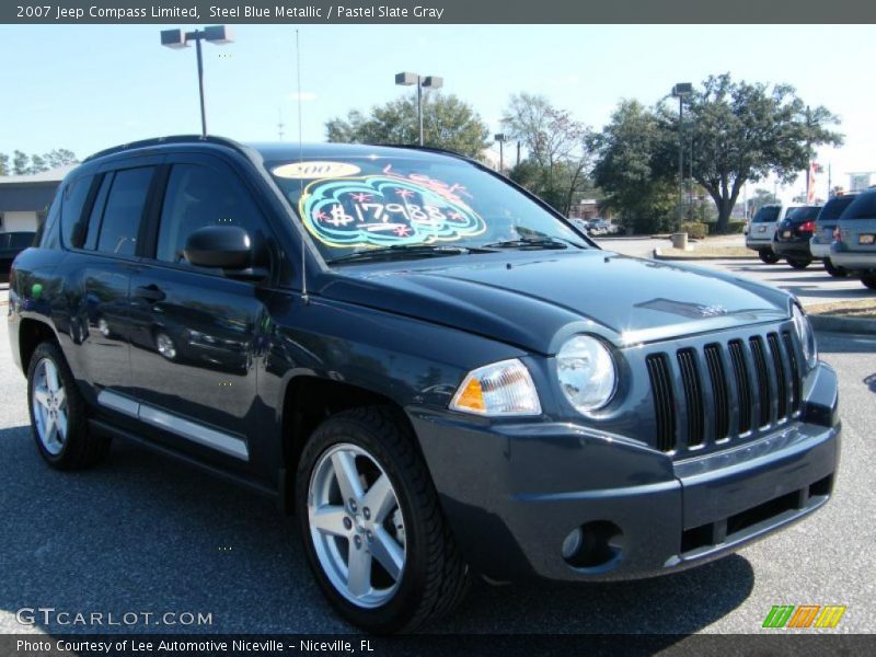 Steel Blue Metallic / Pastel Slate Gray 2007 Jeep Compass Limited