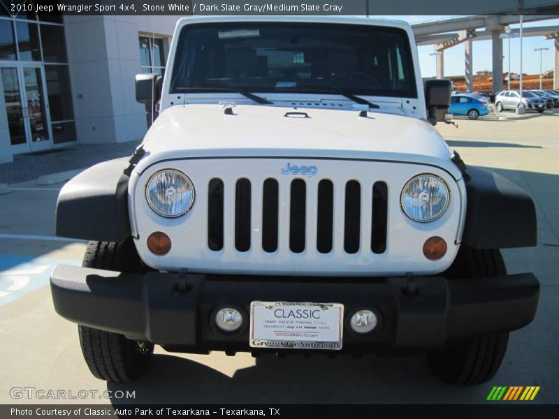 Stone White / Dark Slate Gray/Medium Slate Gray 2010 Jeep Wrangler Sport 4x4