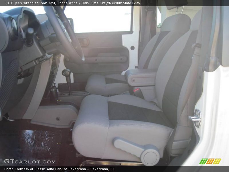 Stone White / Dark Slate Gray/Medium Slate Gray 2010 Jeep Wrangler Sport 4x4