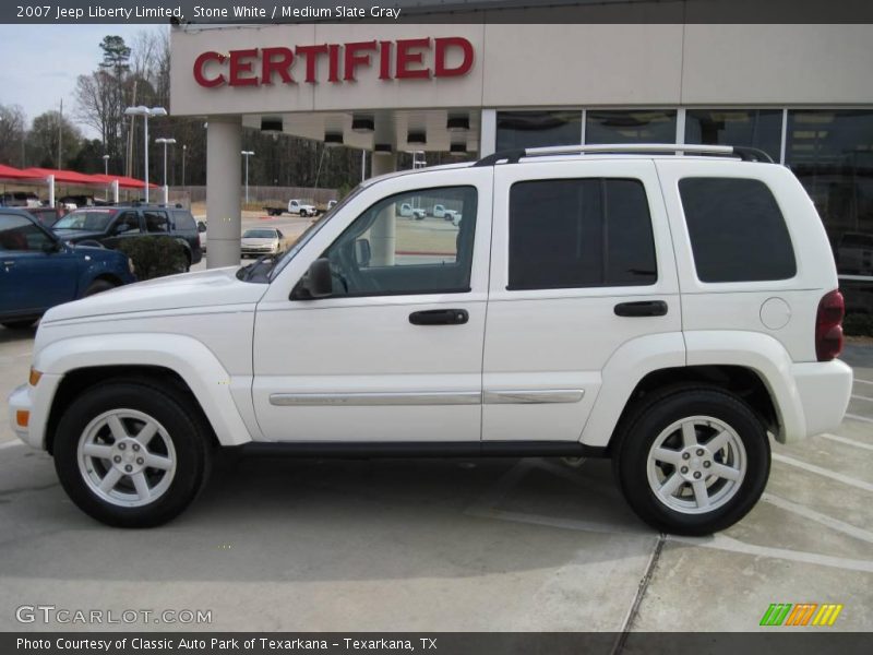 Stone White / Medium Slate Gray 2007 Jeep Liberty Limited