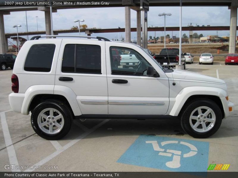 Stone White / Medium Slate Gray 2007 Jeep Liberty Limited