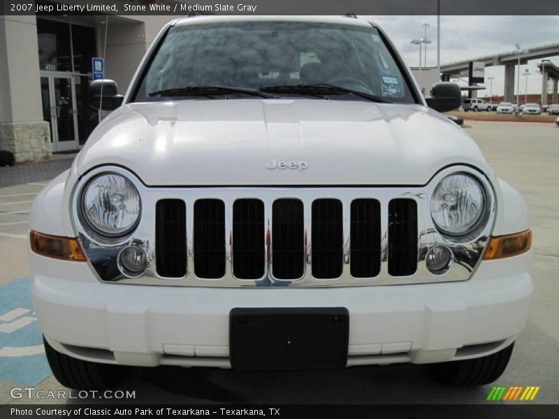 Stone White / Medium Slate Gray 2007 Jeep Liberty Limited