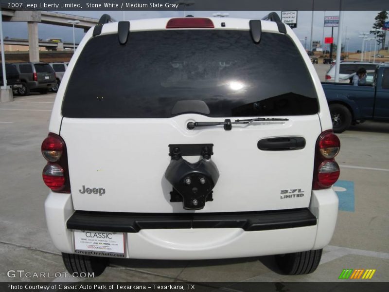 Stone White / Medium Slate Gray 2007 Jeep Liberty Limited