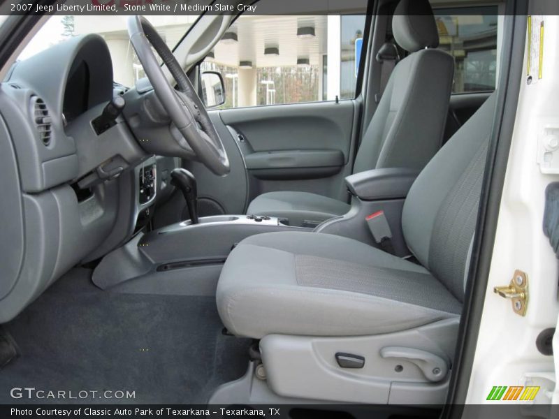Stone White / Medium Slate Gray 2007 Jeep Liberty Limited