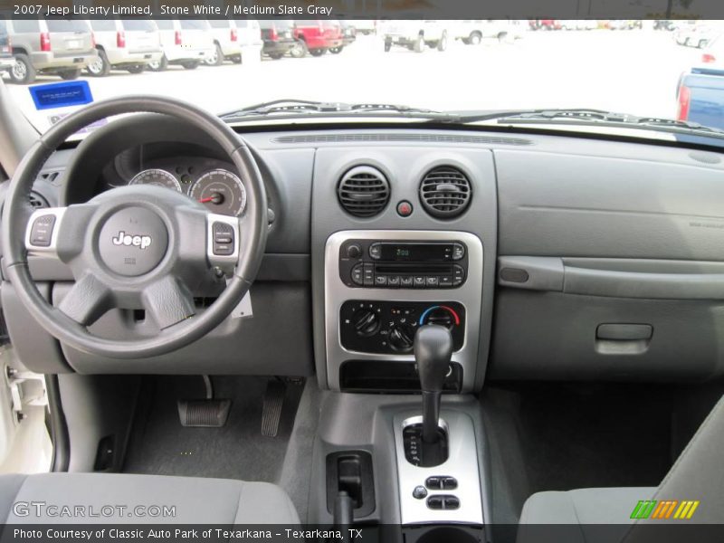 Stone White / Medium Slate Gray 2007 Jeep Liberty Limited