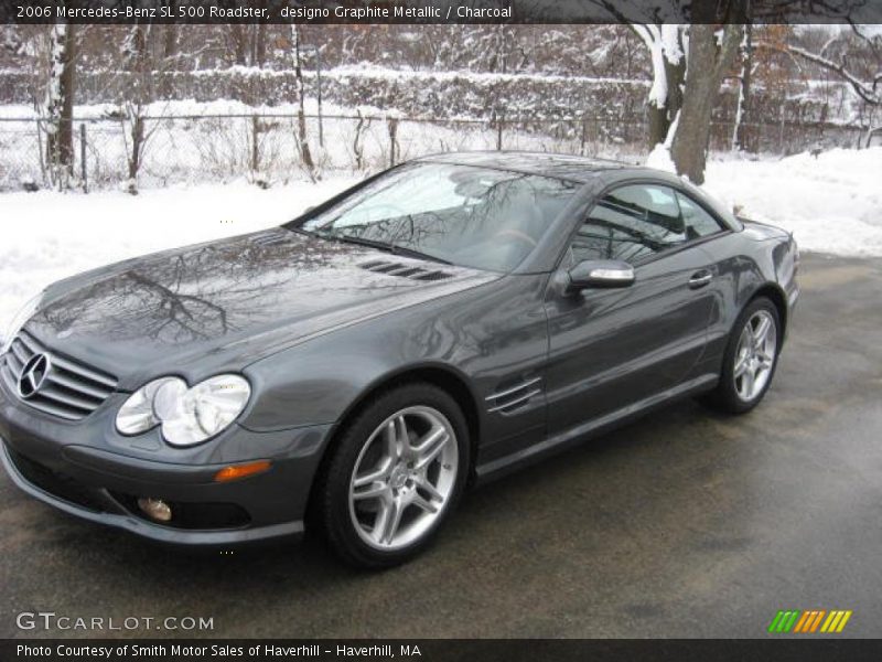 designo Graphite Metallic / Charcoal 2006 Mercedes-Benz SL 500 Roadster