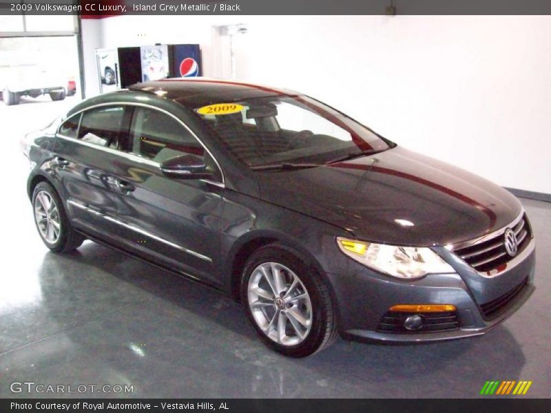 Island Grey Metallic / Black 2009 Volkswagen CC Luxury