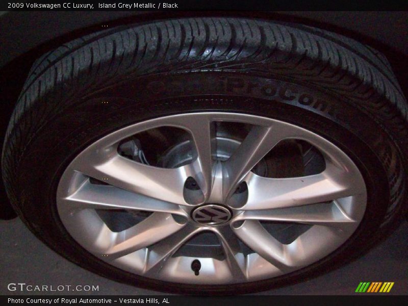 Island Grey Metallic / Black 2009 Volkswagen CC Luxury