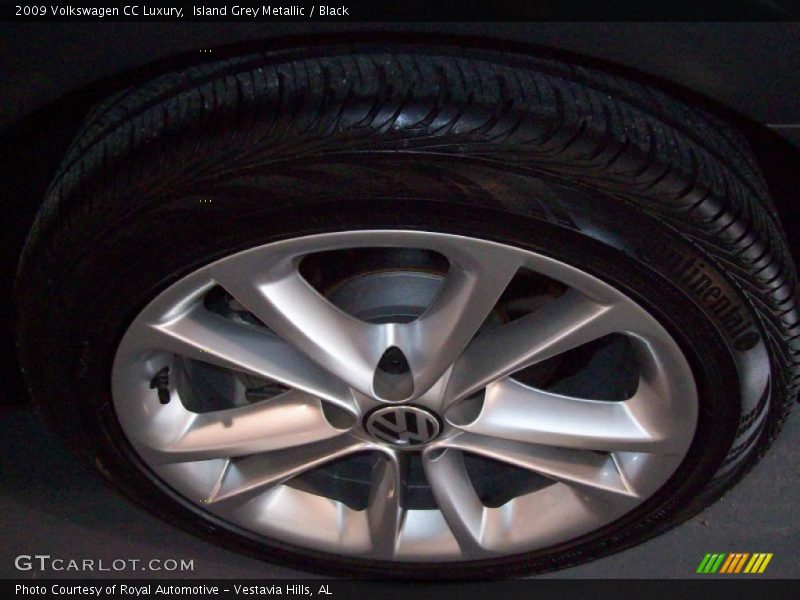 Island Grey Metallic / Black 2009 Volkswagen CC Luxury