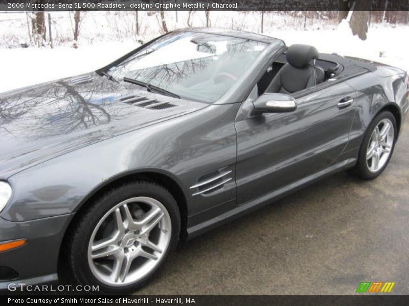 designo Graphite Metallic / Charcoal 2006 Mercedes-Benz SL 500 Roadster