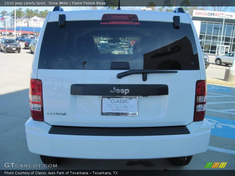 Stone White / Pastel Pebble Beige 2010 Jeep Liberty Sport