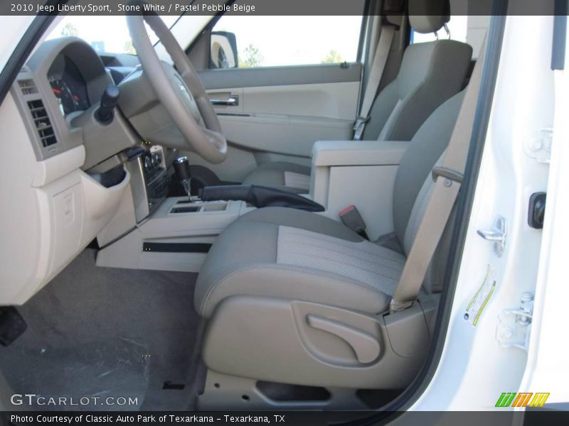 Stone White / Pastel Pebble Beige 2010 Jeep Liberty Sport