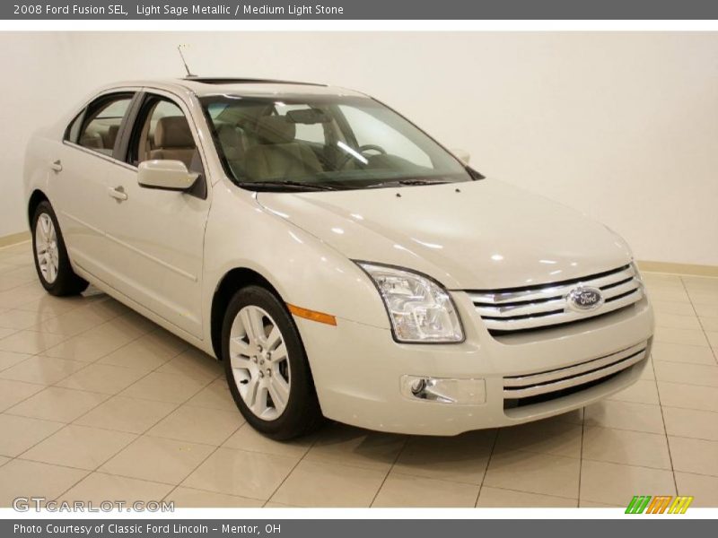 Light Sage Metallic / Medium Light Stone 2008 Ford Fusion SEL