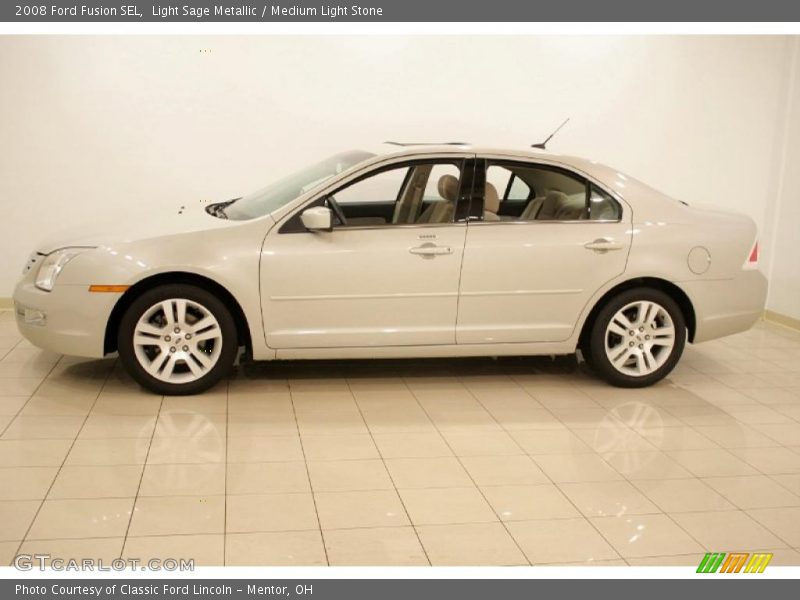 Light Sage Metallic / Medium Light Stone 2008 Ford Fusion SEL