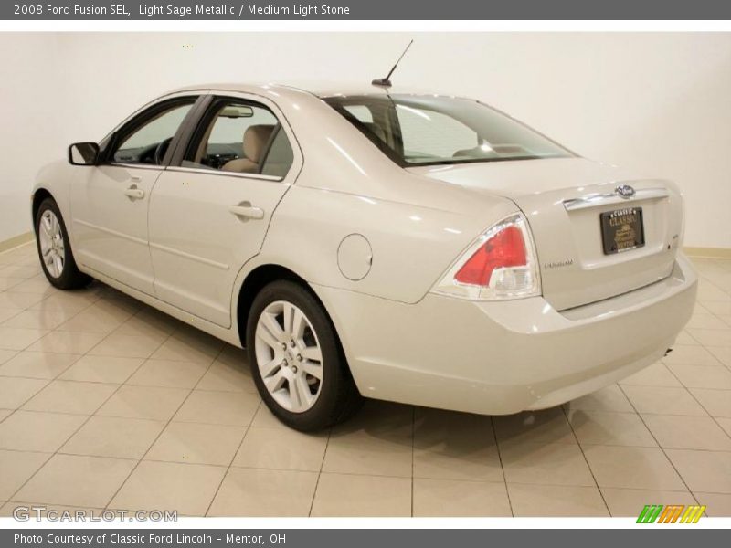 Light Sage Metallic / Medium Light Stone 2008 Ford Fusion SEL