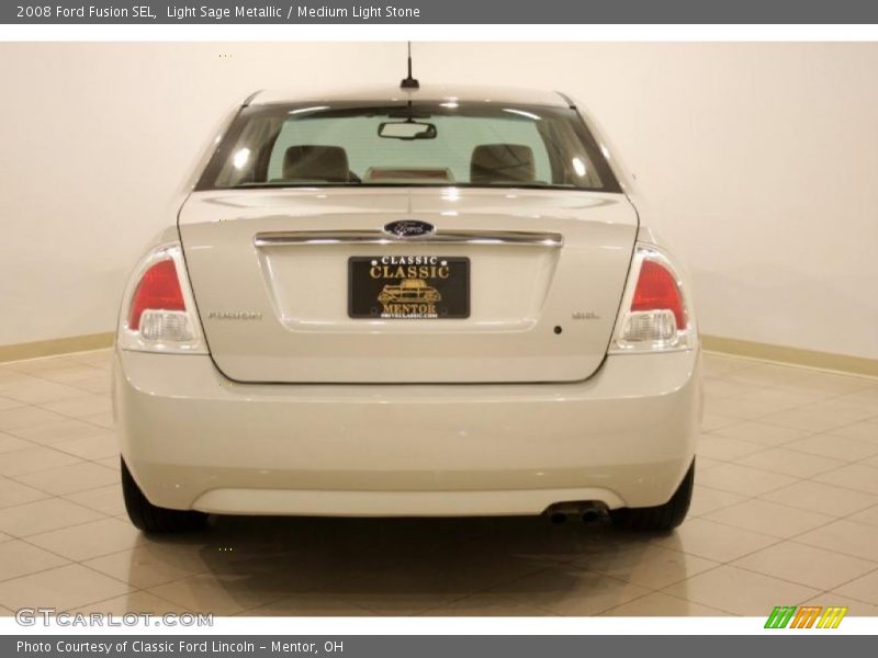 Light Sage Metallic / Medium Light Stone 2008 Ford Fusion SEL