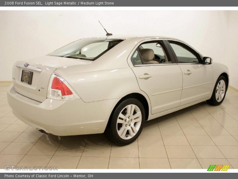 Light Sage Metallic / Medium Light Stone 2008 Ford Fusion SEL
