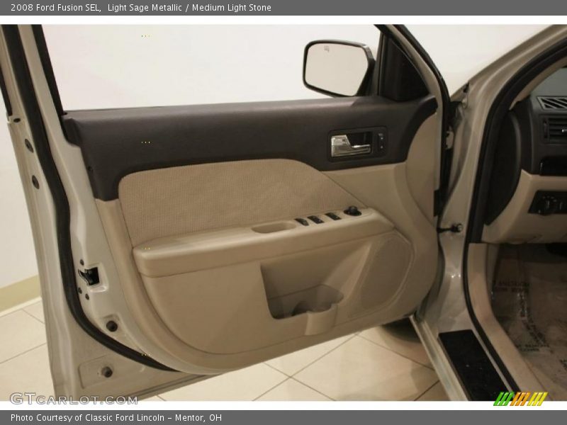 Light Sage Metallic / Medium Light Stone 2008 Ford Fusion SEL