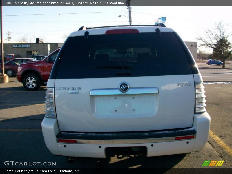 Oxford White / Charcoal Black 2007 Mercury Mountaineer Premier AWD